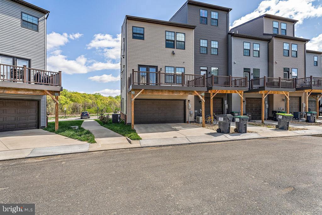 Modern townhomes with scenic views.