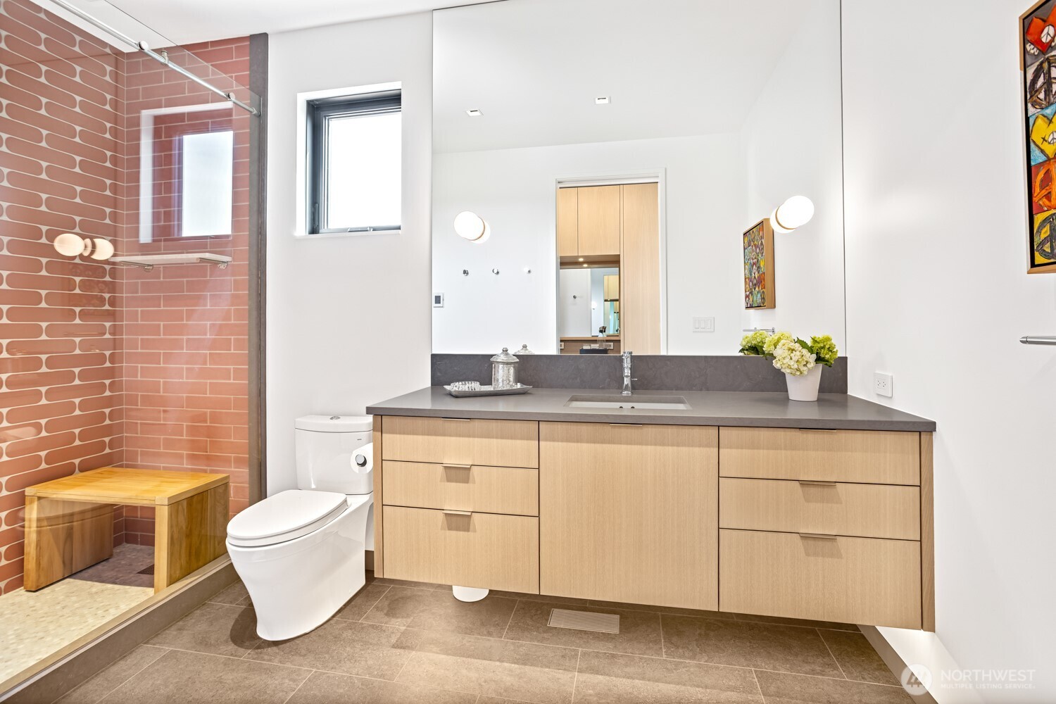 1721-j B J B George Road Walla Walla, WA 99362 - Photo 29 of 40 a bathroom with a double vanity sink toilet and a tub