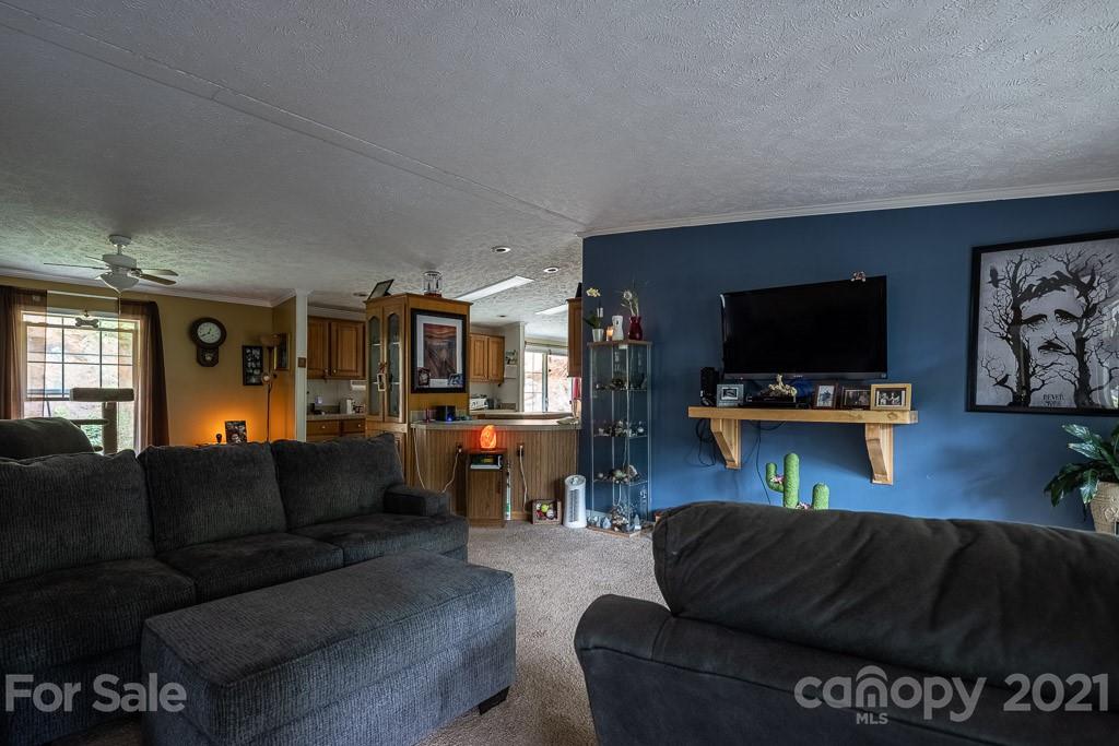 47 Integrity Mountain Otto, NC 28763 - Photo 12 of 22 a living room with furniture and a flat screen tv