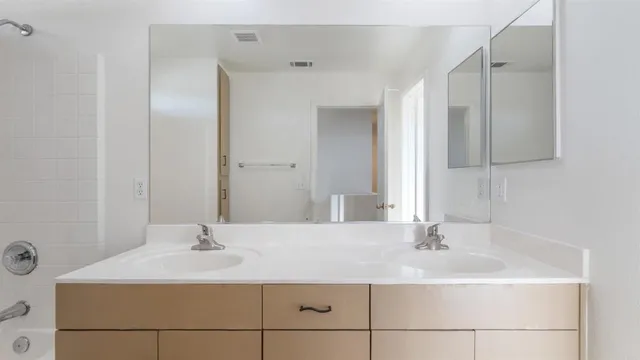 a view of an empty room and closet