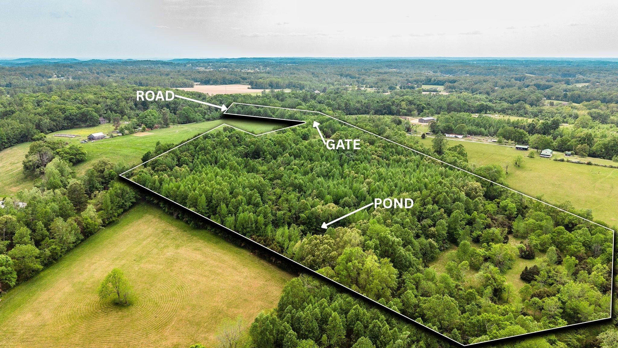 0 Robert Neal Durham Road Bethpage, TN 37022 - Photo 4 of 17 an aerial view of residential houses with outdoor space and swimming pool