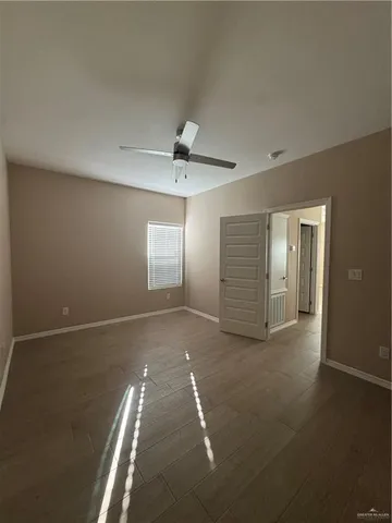 a view of a room with an empty room