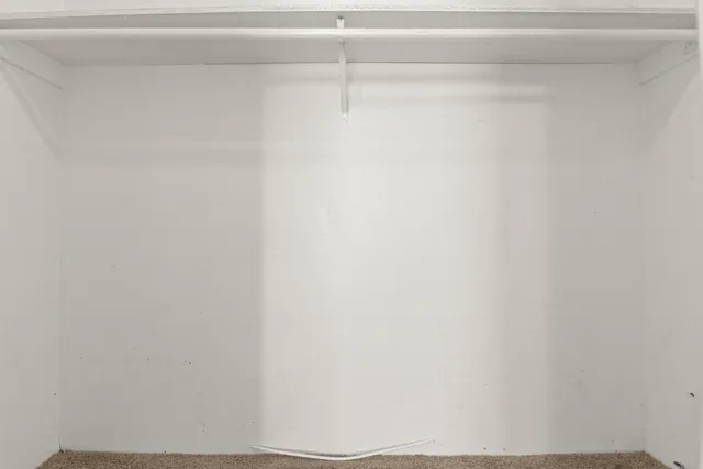 a close up view of racks on the wall