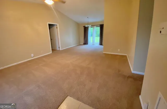 a view of an empty room