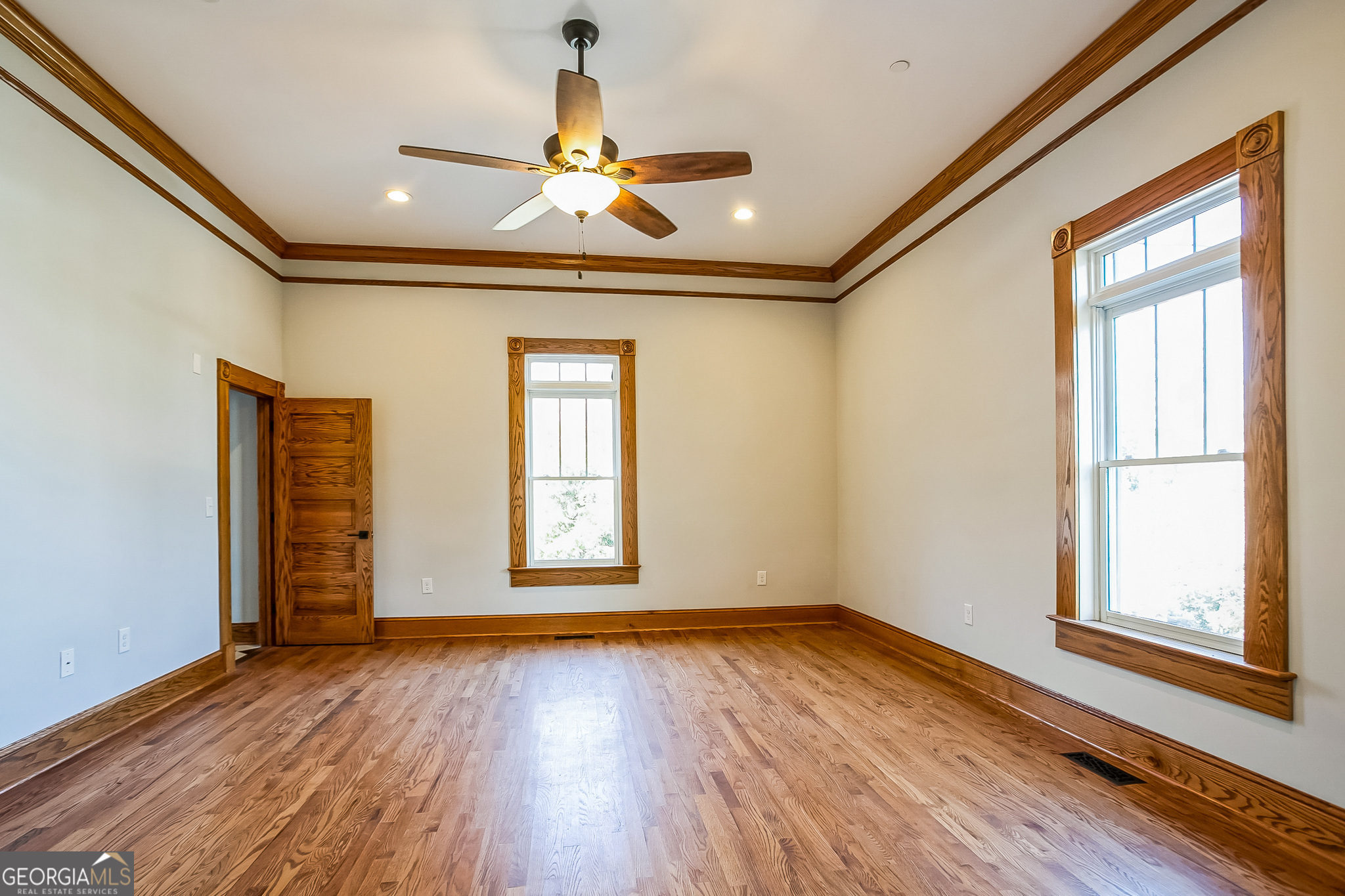 2 Coral Avenue Southwest Rome, GA 30161 - Photo 28 of 50 a view of empty room with wooden floor and fan