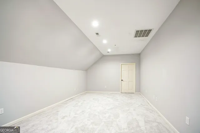 an empty room with a natural light