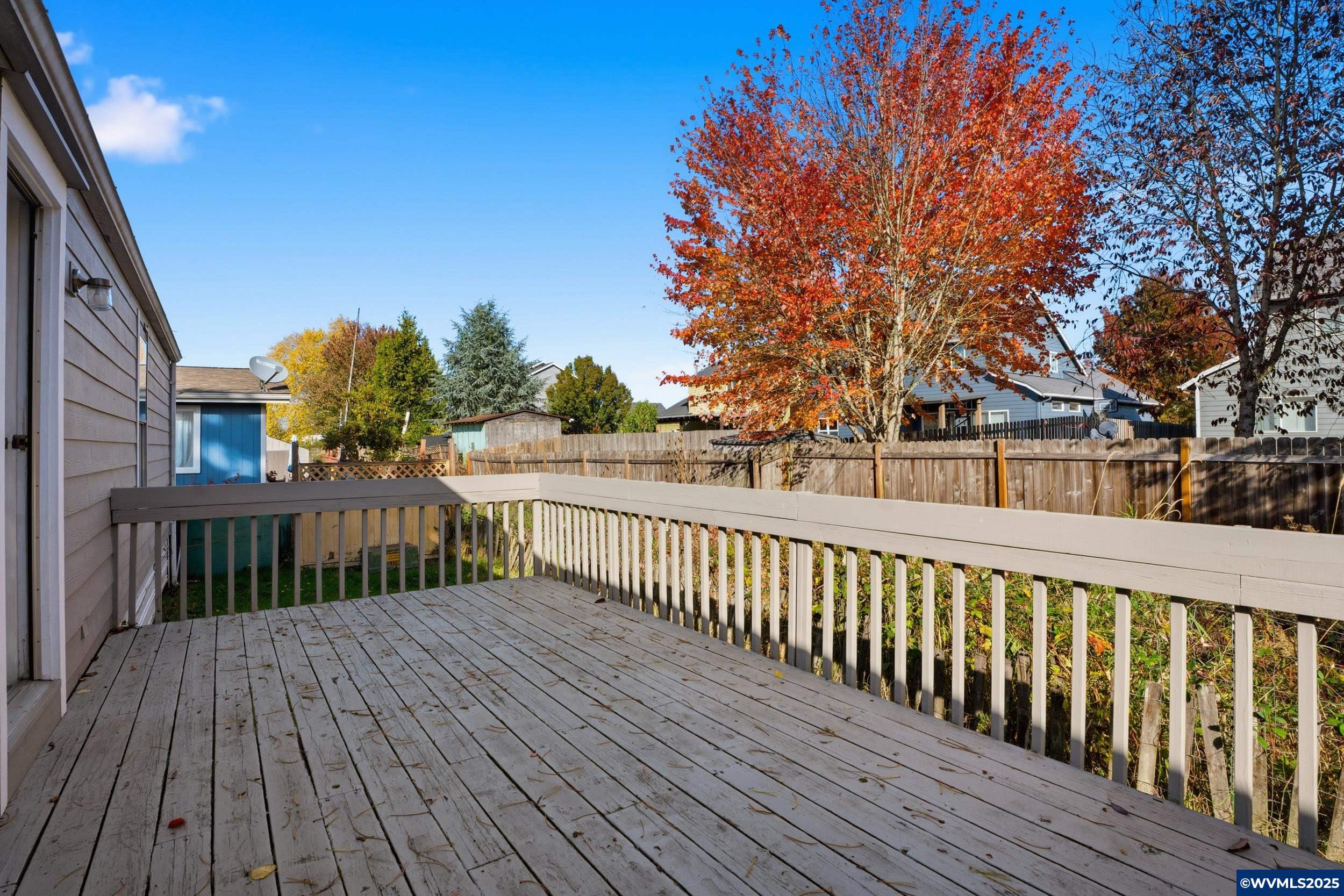 277 Edwards Road, Unit 145 Monmouth, OR 97361 - Photo 30 of 47 a view of a wooden roof deck