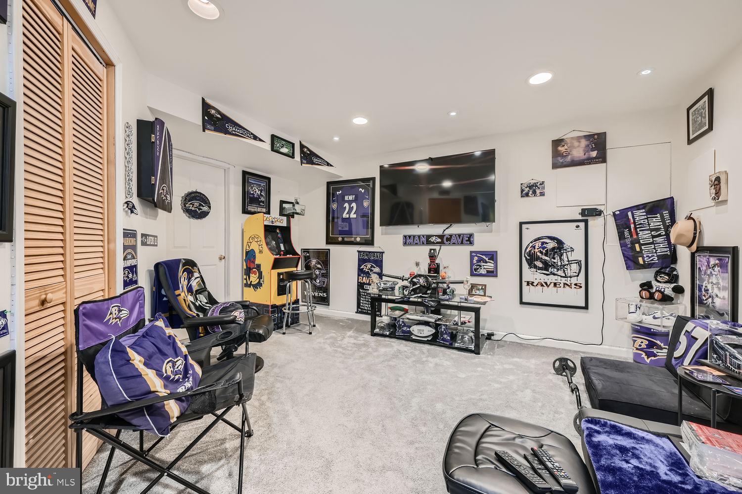 4515 Runnymeade Road Owings Mills, MD 21117 - Photo 27 of 38 Basement Entertainment Area