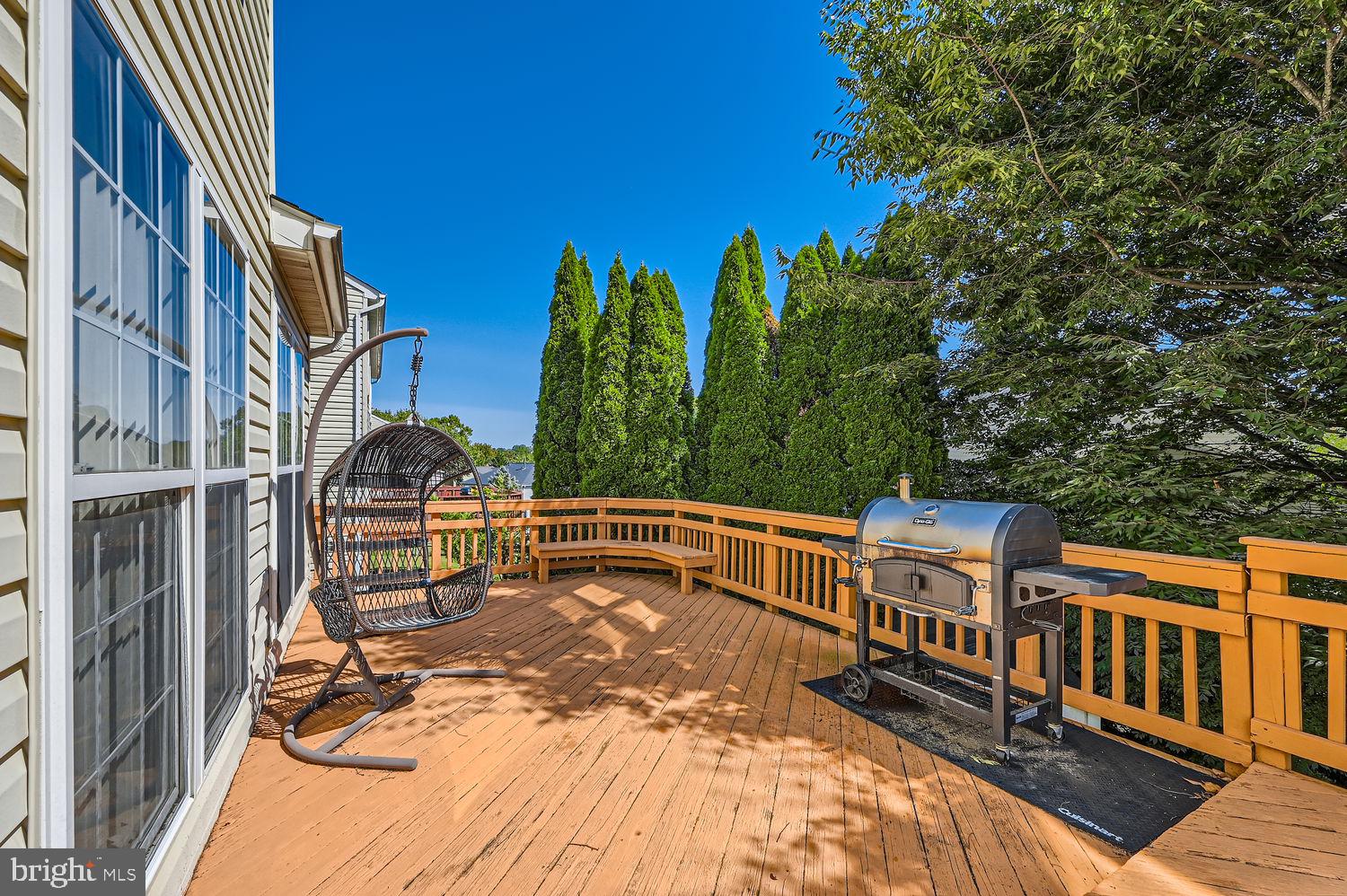 4515 Runnymeade Road Owings Mills, MD 21117 - Photo 32 of 38 Back Deck off the Kitchen