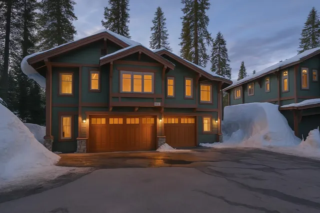 a front view of a house with yard