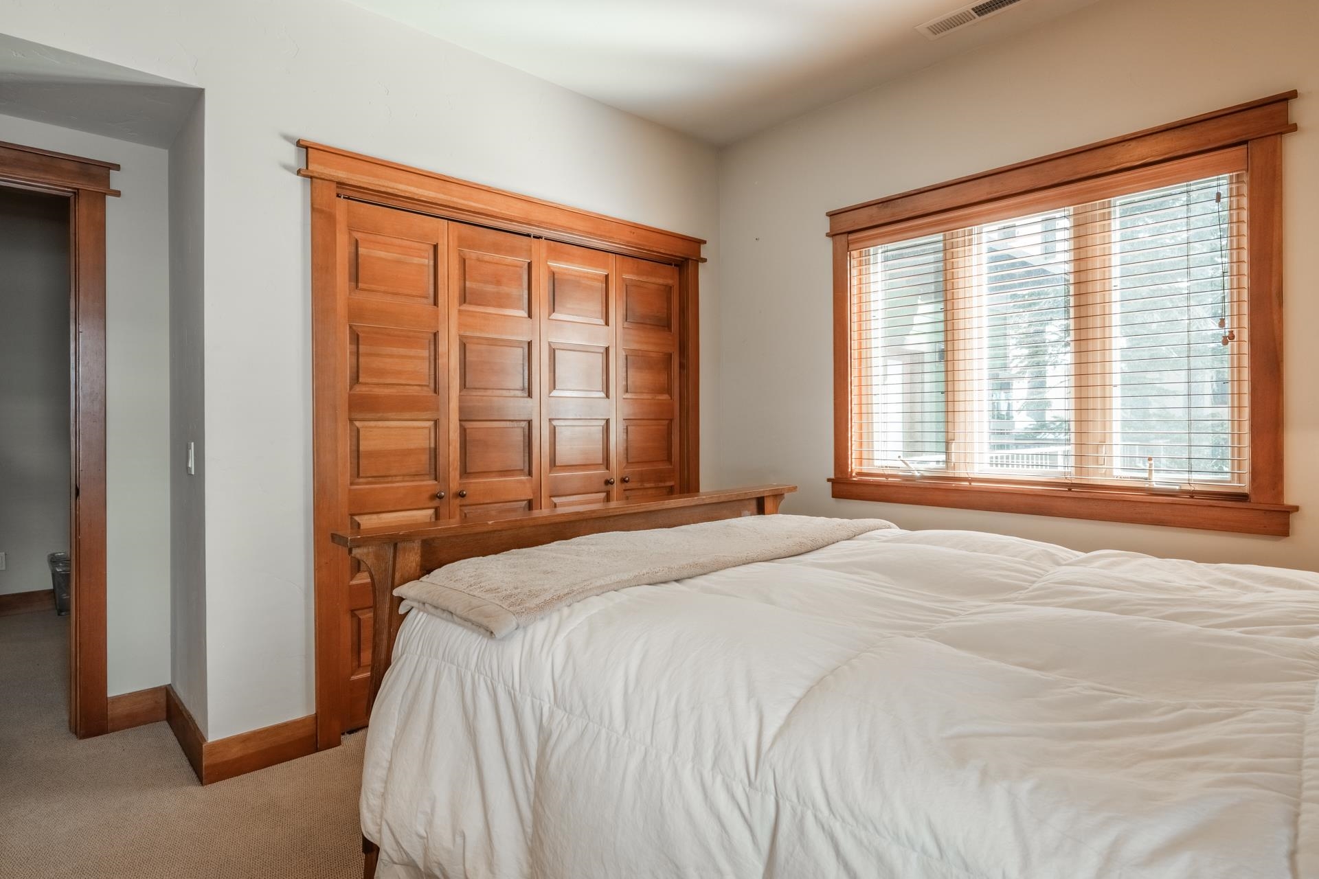 125 Davison Road, Unit 2 Mammoth Lakes, CA 93546 - Photo 37 of 50 a bedroom with a bed and a large window