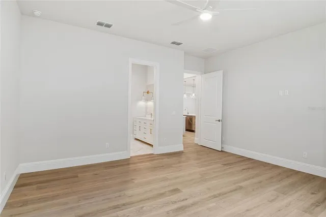 wooden floor in an empty room