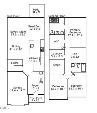a house view with a outdoor space