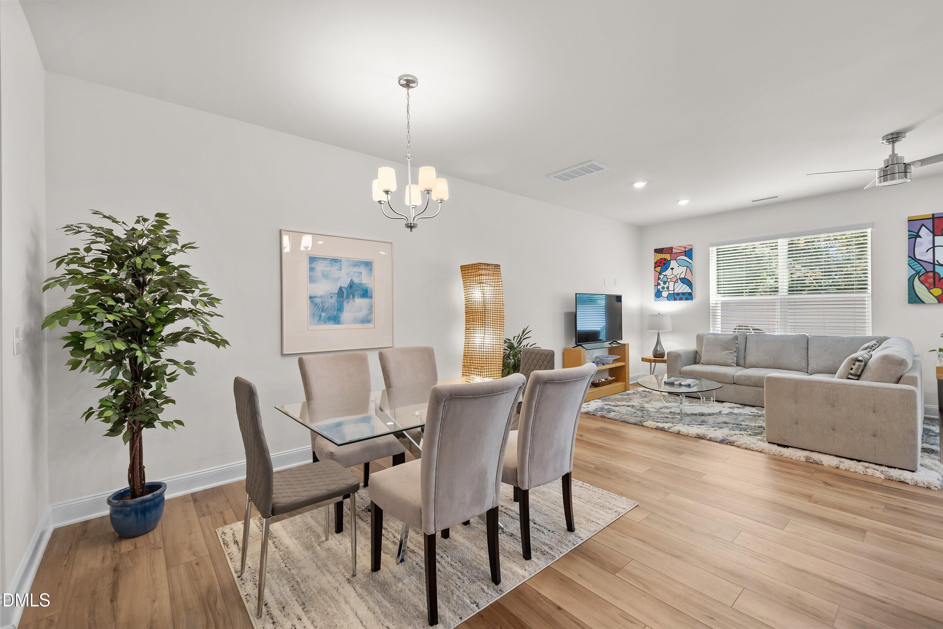 1014 Culloden Circle Durham, NC 27713 - Photo 6 of 32 a view of a dining room with furniture window and wooden floor