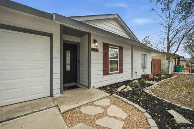 a front view of a house