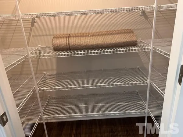 a close view of closet