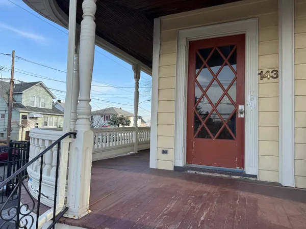 a view of front door of house