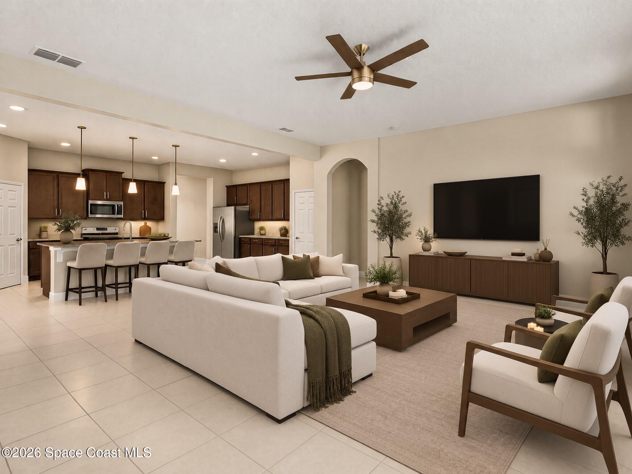 4212 Ruthann Circle Melbourne, FL 32934 - Photo 6 of 35 living-room-staged-2