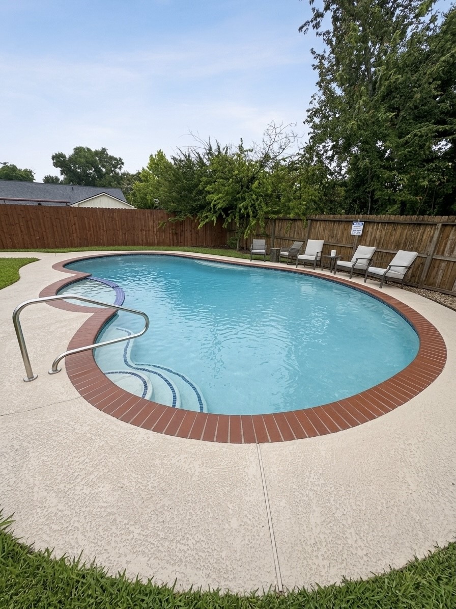 2203 South Houston Road Pasadena, TX 77502 - Photo 16 of 18 Spacious pool with hot tub.