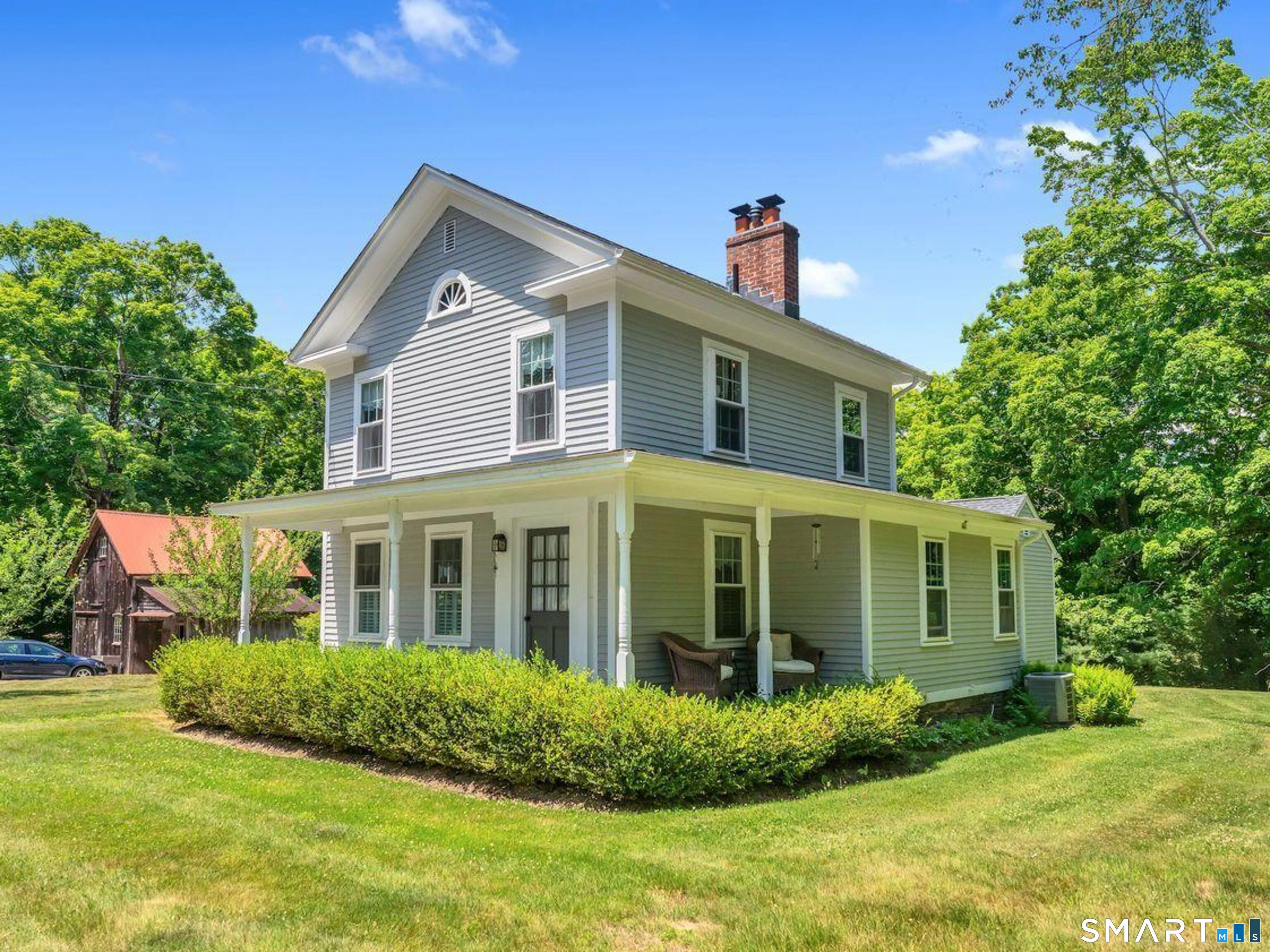 The Often Admired "Henry Spencer Homestead" circa 1850 in Historic Haddam