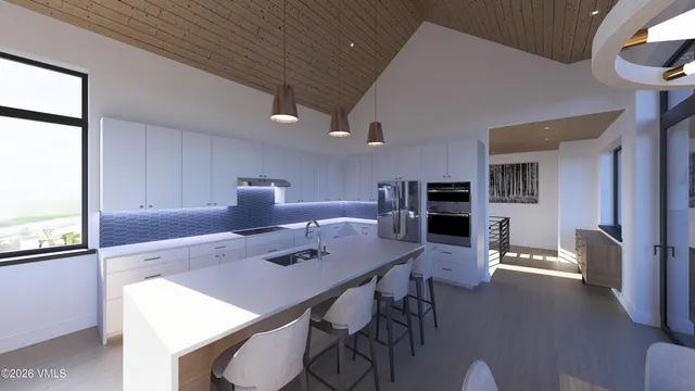 a bathroom with a double vanity sink and mirror