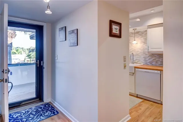 a view of bathroom with a window