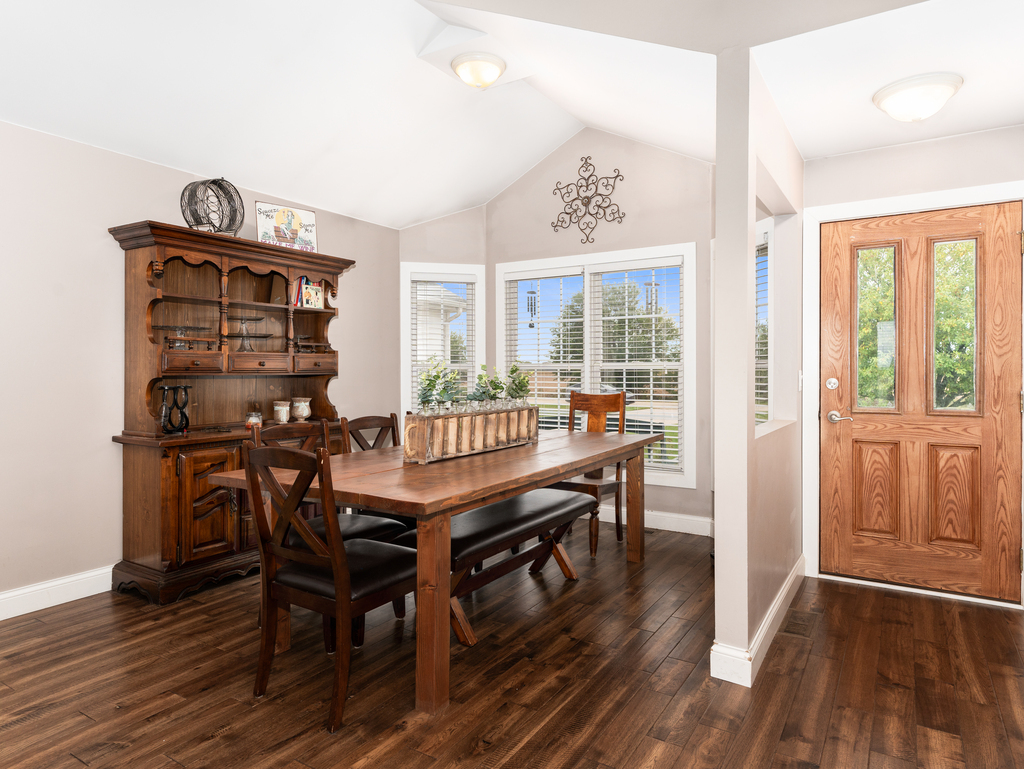 3964 East 2259th Road Serena, IL 60549 - Photo 7 of 36 a view of a dining room with furniture window and wooden floor