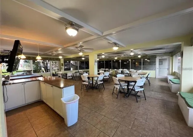 a kitchen with lots of counter top space