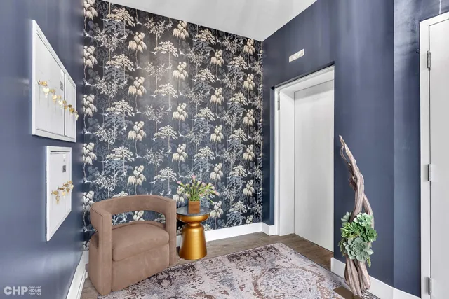 a outdoor living space with furniture