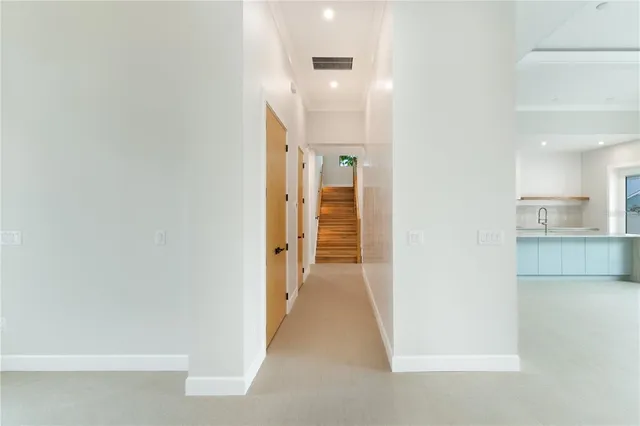 a view of an empty room