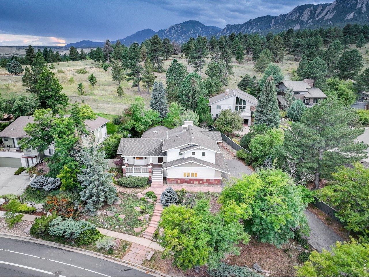 1875 Lehigh Street Boulder, CO 80305 - Photo 45 of 47 an aerial view of a house with a garden