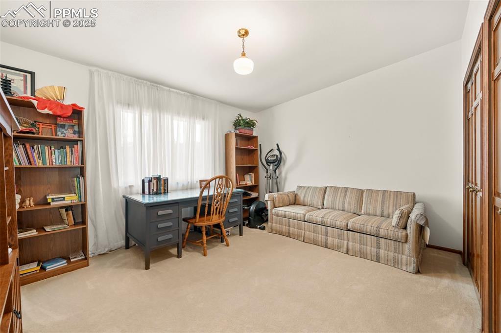 934 Fontmore Road, Unit C Colorado Springs, CO 80904 - Photo 28 of 37 a living room with furniture and a book shelf