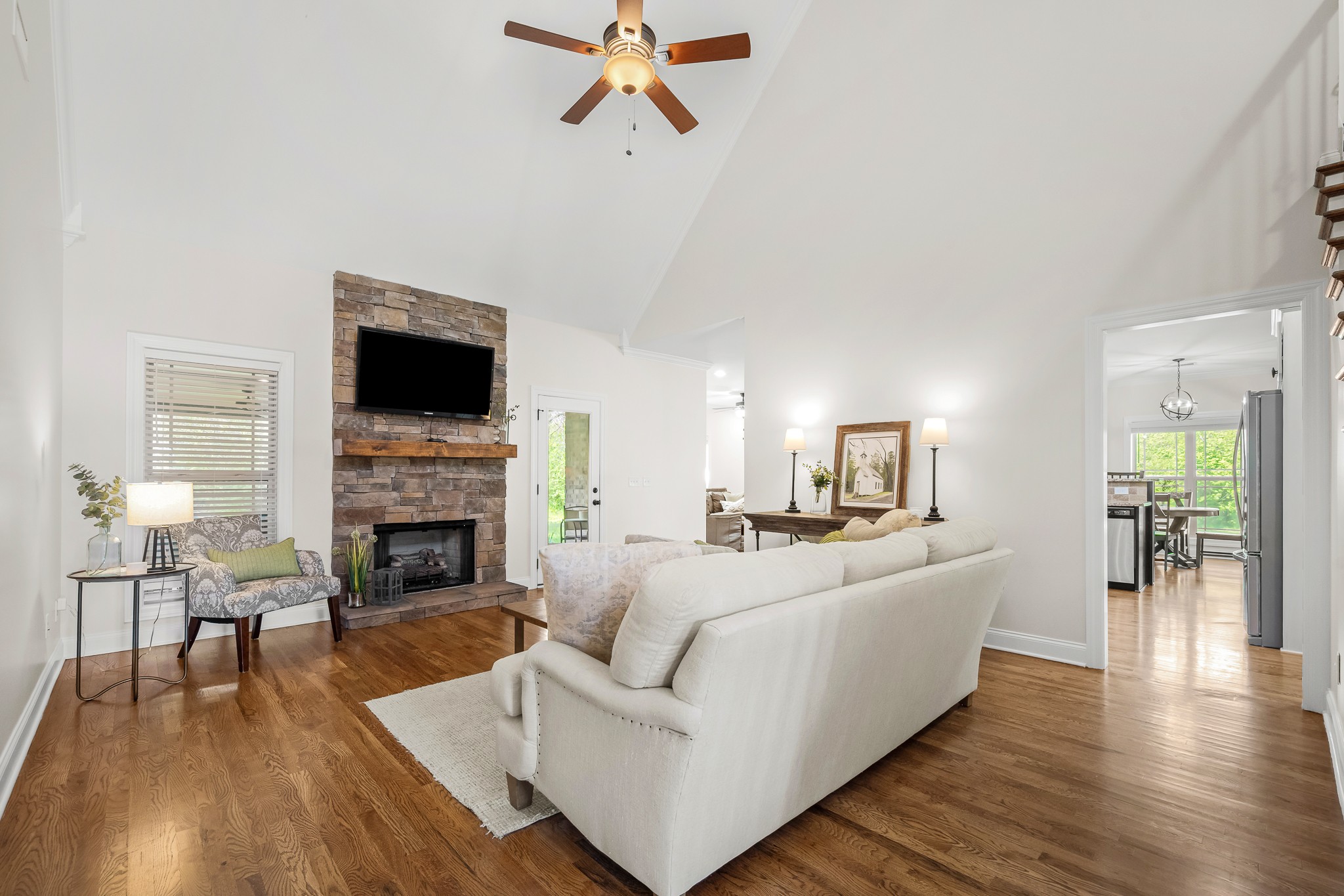 3023 Columnar Court Murfreesboro, TN 37129 - Photo 12 of 55 a living room with furniture and a fireplace