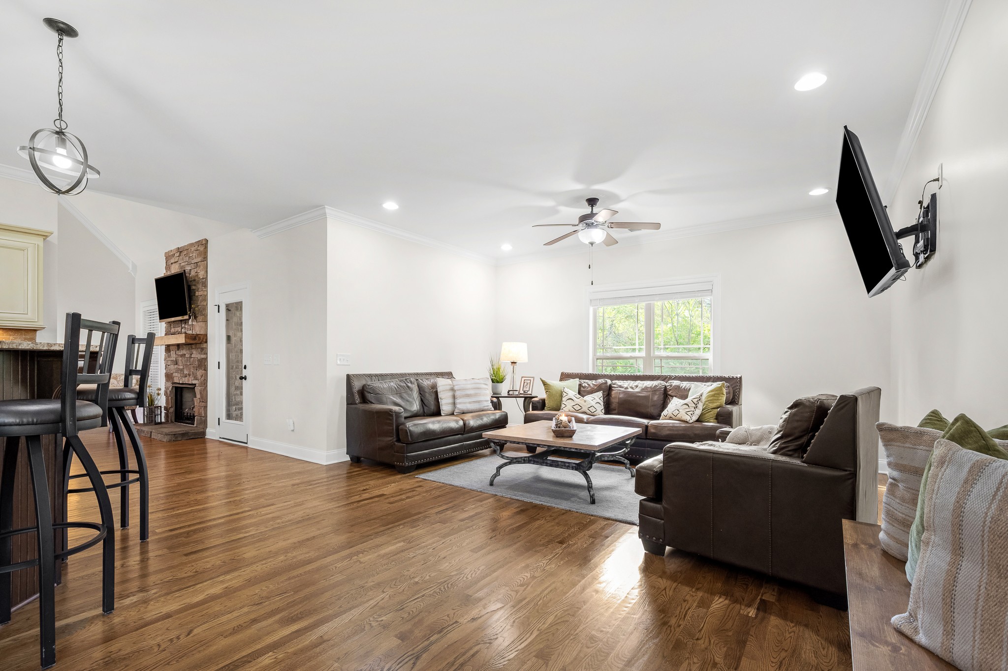 3023 Columnar Court Murfreesboro, TN 37129 - Photo 25 of 55 a living room with furniture and a flat screen tv