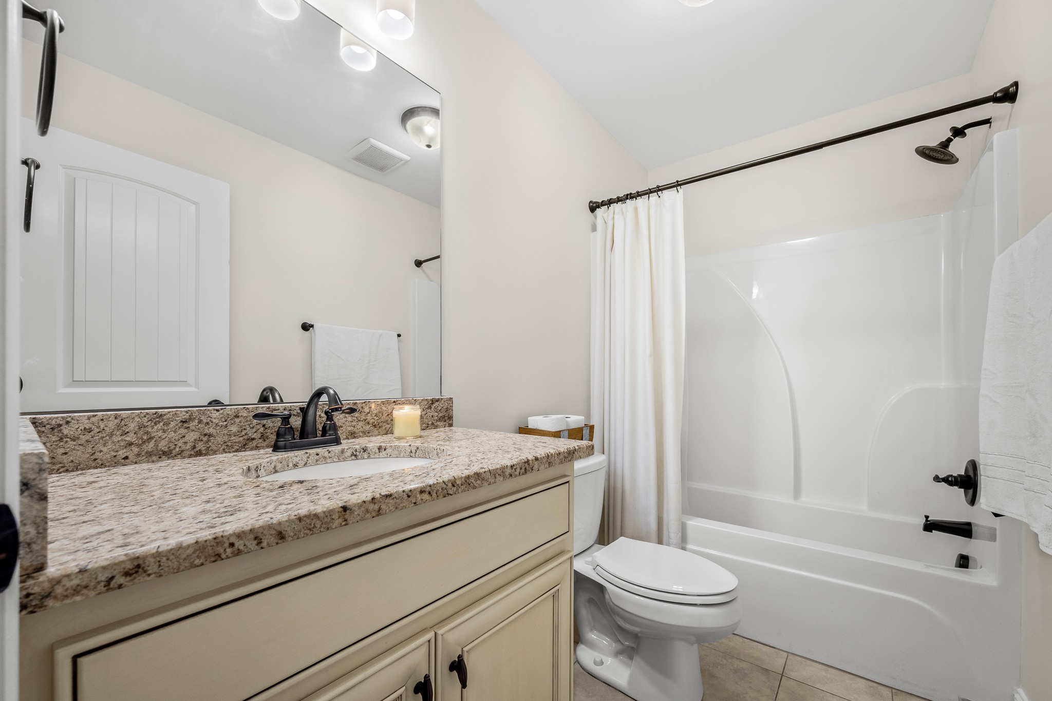 3023 Columnar Court Murfreesboro, TN 37129 - Photo 40 of 55 a bathroom with a granite countertop sink toilet and shower