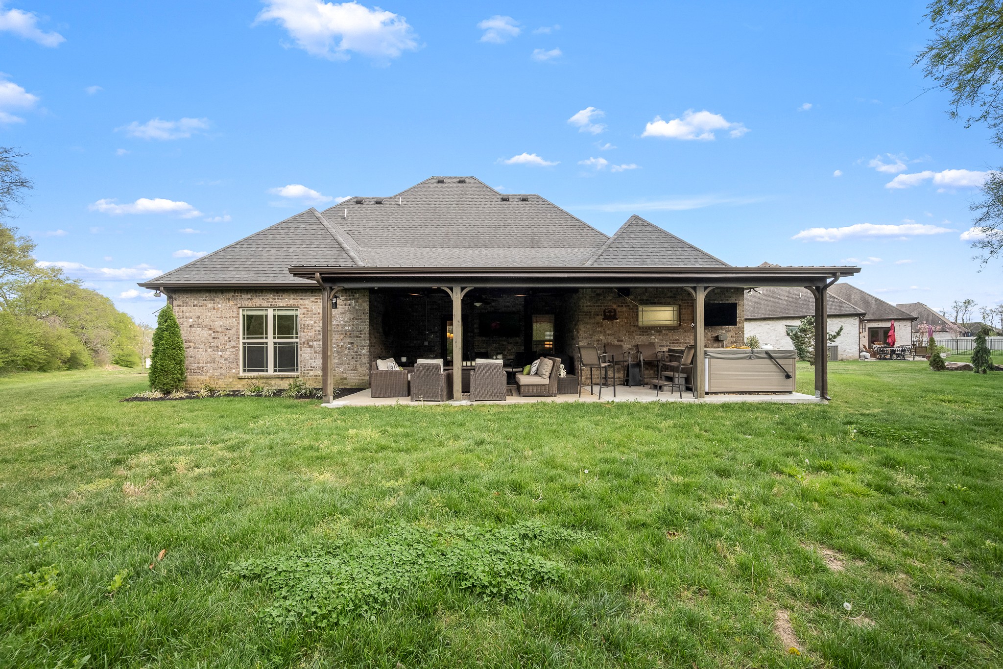 3023 Columnar Court Murfreesboro, TN 37129 - Photo 50 of 55 a front view of house with yard barbeque and outdoor seating