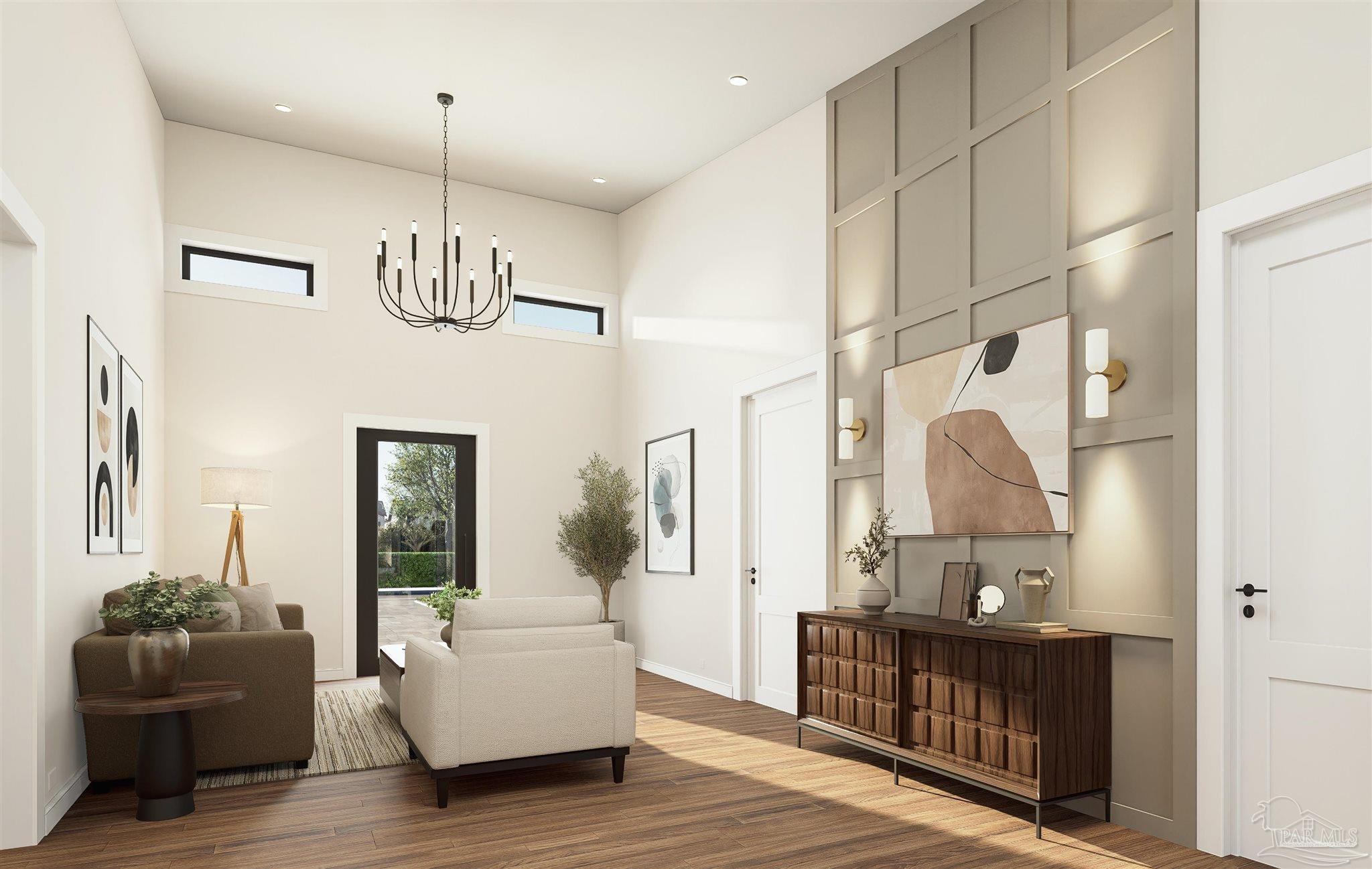 440 Western Pines Road Cantonment, FL 32533 - Photo 5 of 7 a view of hall way with furniture and wooden floor