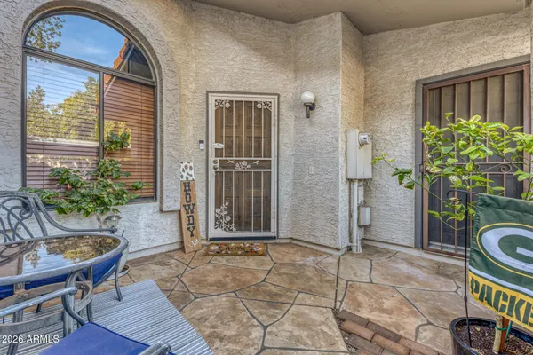 a view of a back yard of the house