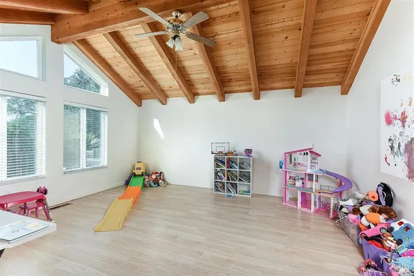 a bed room with a bed and a couch