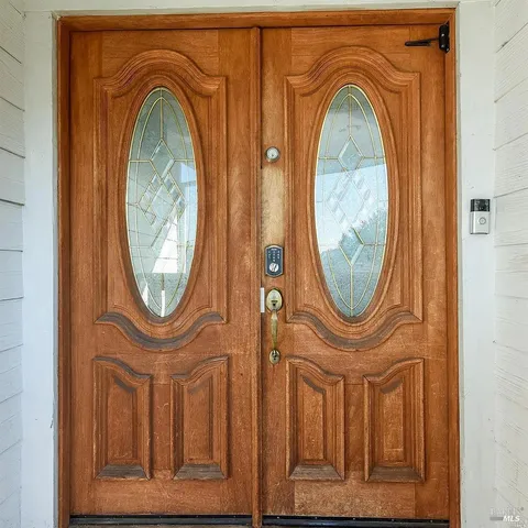 an aerial view of a mirror