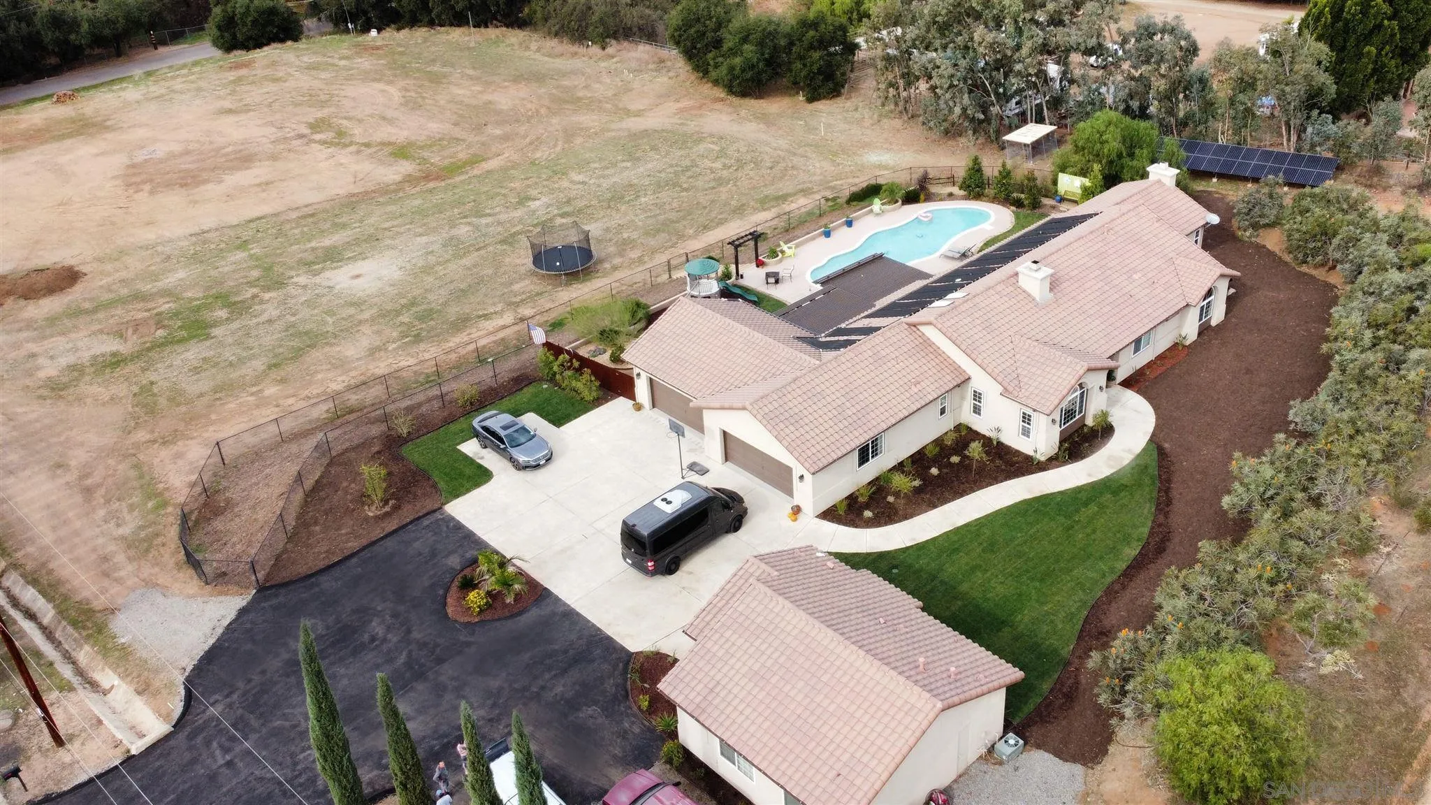 31028 Saddleback Road Valley Center, CA 92082 - Photo 19 of 21 an aerial view of a house with a yard
