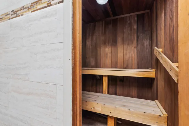 a bathroom with a window