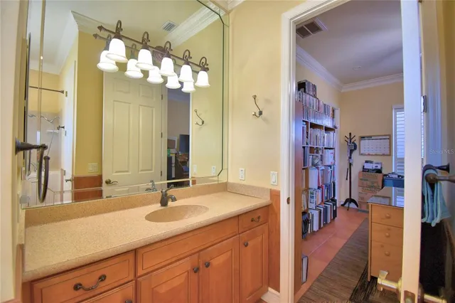 a outdoor space with furniture