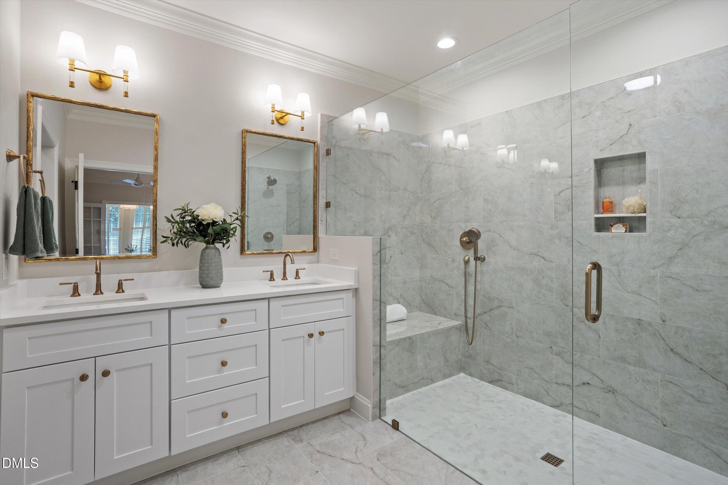3417 Sir Colleton Court Raleigh, NC 27612 - Photo 25 of 46 Large Primary bath double vanities, separate water closet