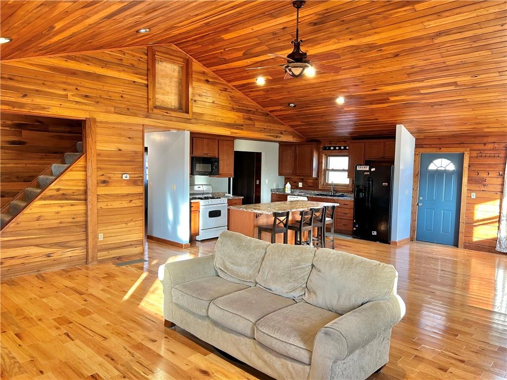 110 Horseshoe Bend Road Prosperity, PA 15329 - Photo 6 of 16 a view of a livingroom with furniture and kitchen view