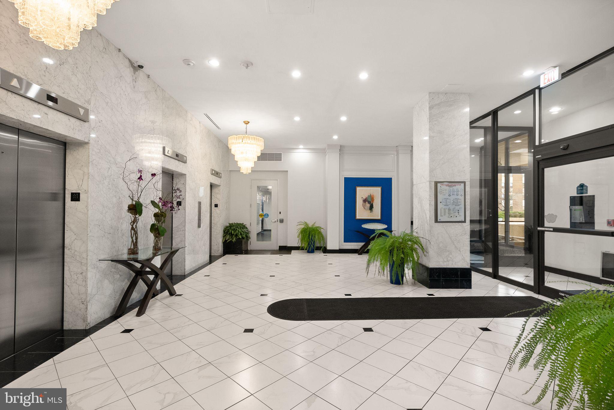 400 Madison Street, Unit 409 Alexandria, VA 22314 - Photo 46 of 98 Lobby with 24/7 concierge