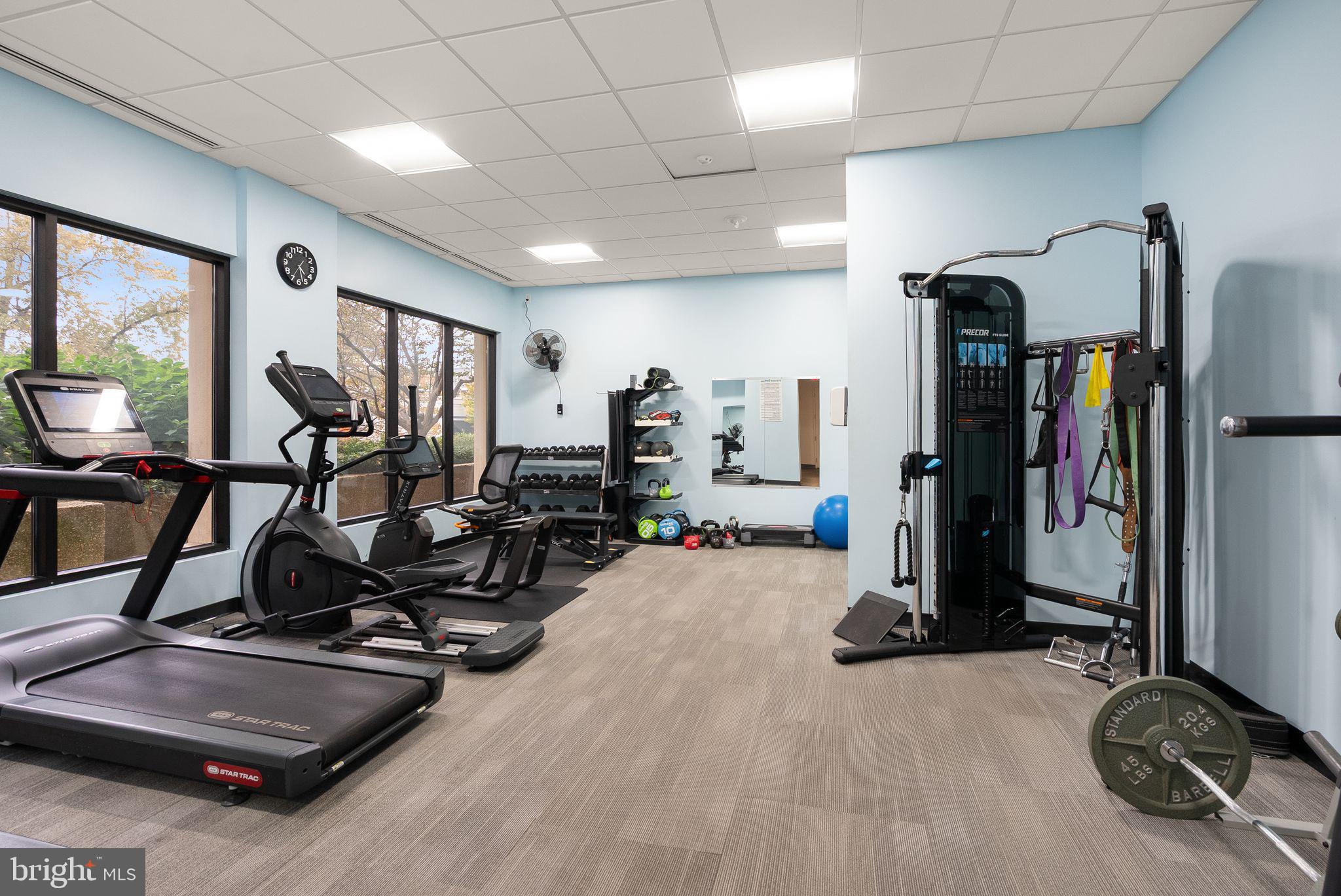 400 Madison Street, Unit 409 Alexandria, VA 22314 - Photo 53 of 98 a view of a room with gym equipment