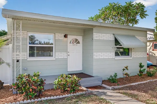 a front view of a house