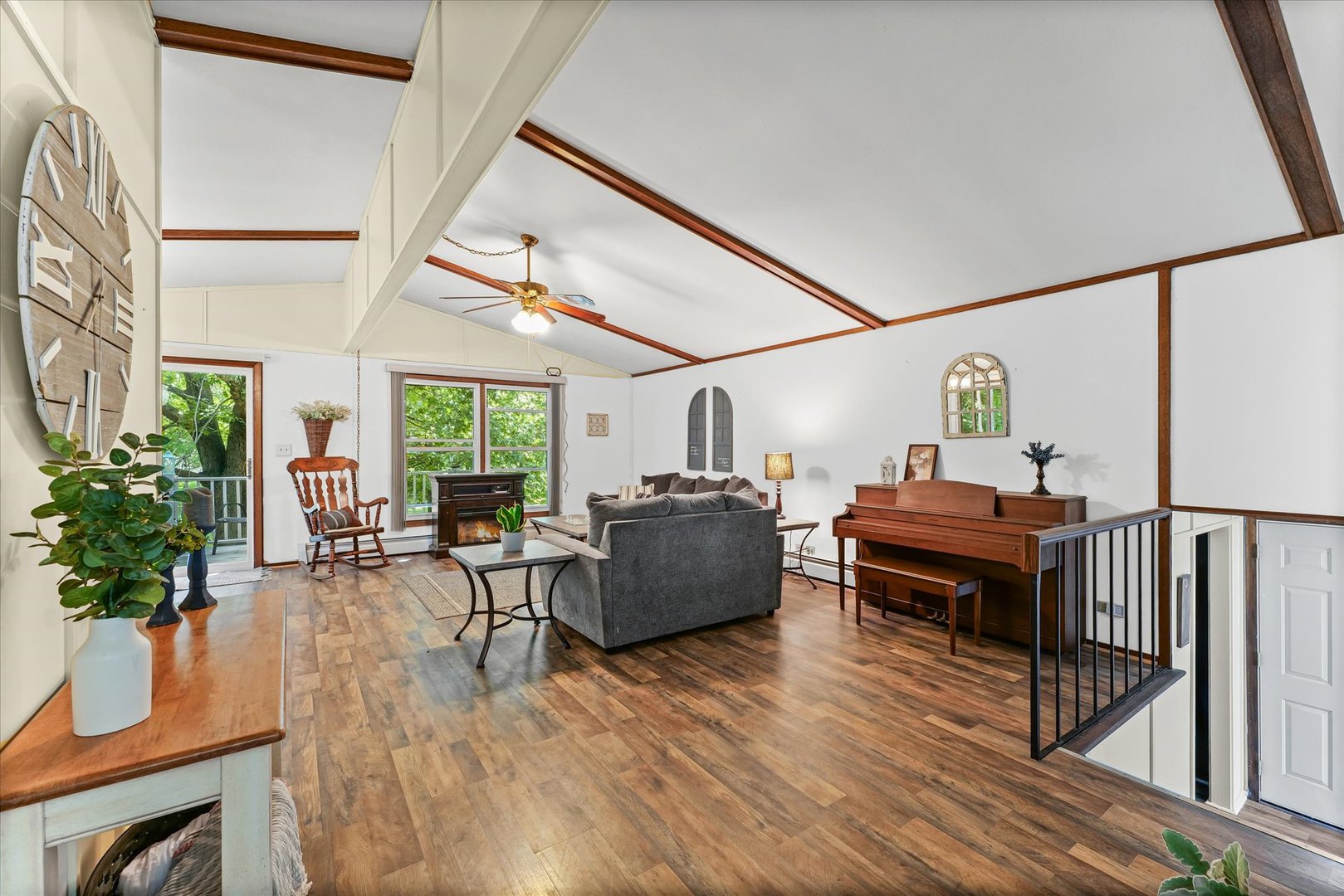 5 Allison Drive Paxton, IL 60957 - Photo 6 of 34 a living room with furniture fireplace and potted plants