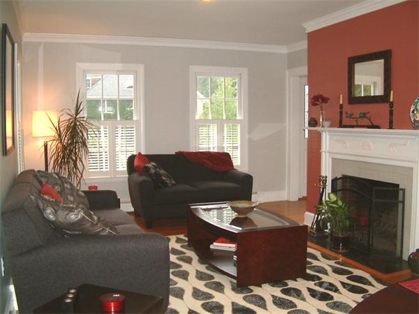 5 Berwick Road Lexington, MA 02420 - Photo 2 of 9 a living room with furniture and a fireplace